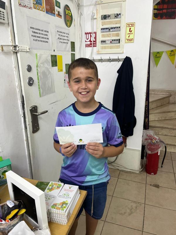 One of the raffle winners